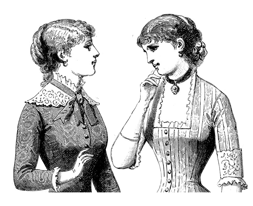 ilustración mujeres conversando